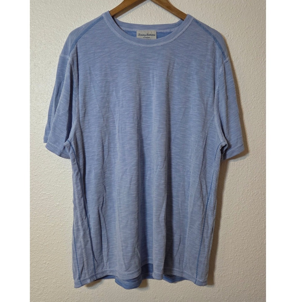 Tommy Bahama IslandZone Reversible Tencel Coolmax Tee Blue Men's XL Resort Wear